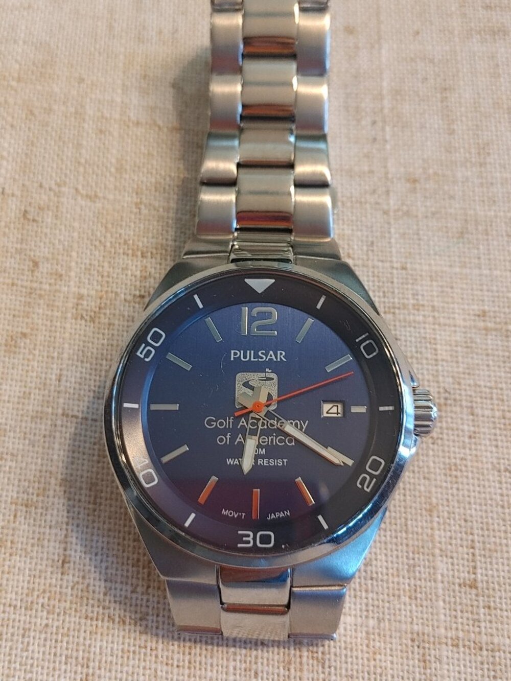 Pulsar Men’s Blue Dial Watch - Golf Academy of America Custom Edition
